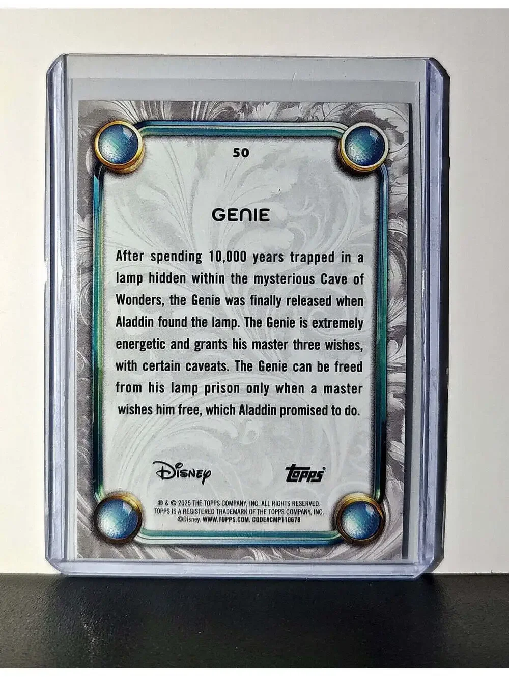 Genie 2025 Topps Disney Wonder #50 Card Aladdin